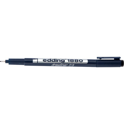 Лінер для креслення e-1880 drawliner, 0.5 (0,5мм) - e-1880/0.5 Edding