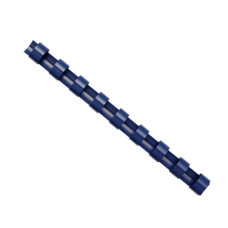 Пружины пластиковые d 8 мм, круглые, сшивают 21-40 листов А4, синие