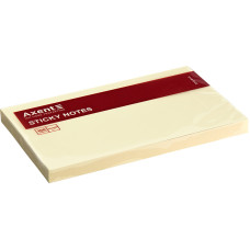 Блок бумаги с липким слоем Axent 2316-01-A, 75x125 мм, 100 листов, жёлтый