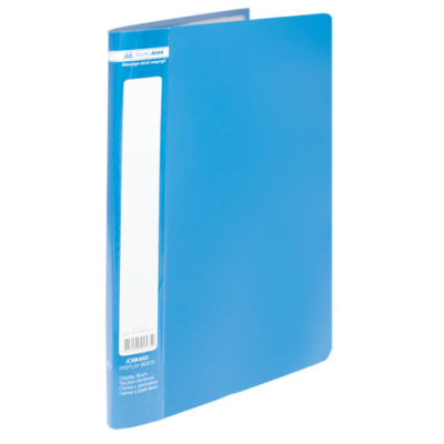 Папка пластиковая с 10 файлами, JOBMAX, А4, синяя - BM.3600-02 Buromax