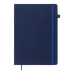 Книга записна PRIMO 190*250, 96 арк., клітинка, обкл. штучна шкіра, синій - BM.292161-02 Buromax