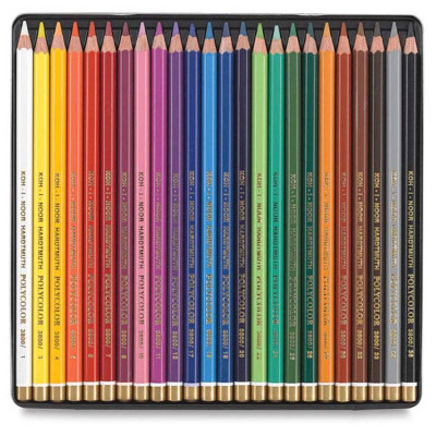 Художественные цветные карандаши POLYCOLOR, 24 цв. - 3824024002PL Koh-i-Noor