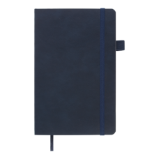 Книга записна PRIMO 125*195, 96 арк., клітинка, обкл. штучна шкіра, синій