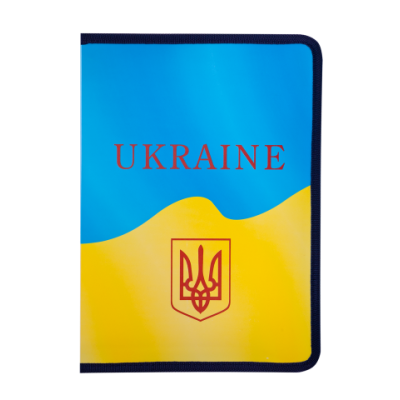 Папка на резинке A4, UKRAINE, ARABESKI, желтая - BM.3958-08 Buromax