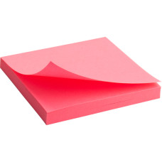 Блок бумаги с липким слоем Axent 2414-13-A, 75x75 мм, 80 листов, неоновый розовый