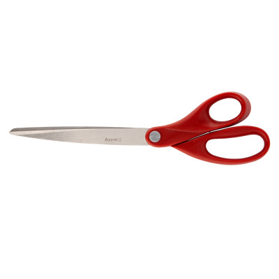 Ножиці Axent Welle 6203-06-A, 25 см, із пластиковими ручками, червоні - 6203-06-A Axent
