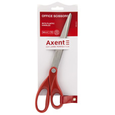Ножницы Axent Welle 6203-06-A, 25 см, с пластиковыми ручками, красные