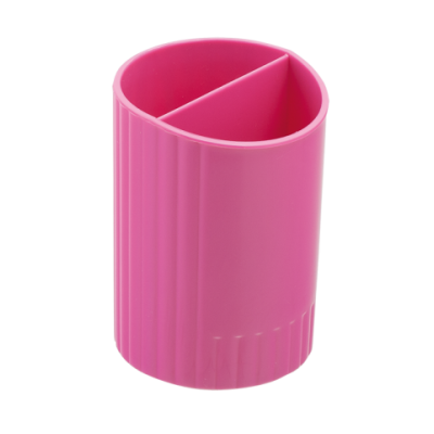 Стакан для письмового приладдя  SFERIK круглий на два відділення, рожевий - ZB.3000-10 ZiBi