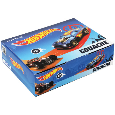 Гуаш Kite Hot Wheels HW21-063, 12 кольорів - HW21-063 Kite