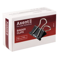 Биндер Axent 4408-A, 15 мм, 12 штук, черный