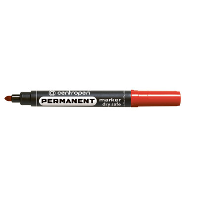 Маркер Permanent Dry Safe 8510 2,5 мм круглий черв - 8510/02 Centropen