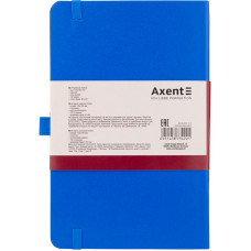 Книга записная Partner 125*195мм 96л клетка на резинке Axent 8201-07 голубая