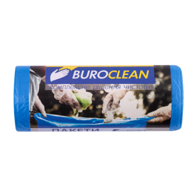 Пакети для сміття  35л30 шт, сині, 500х600мм, 8мкм BuroClean EuroStandart - 10200013 BUROCLEAN