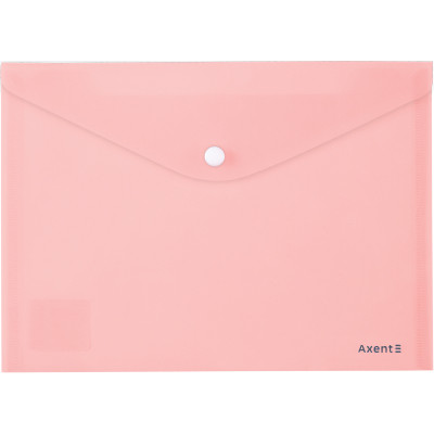 Папка на кнопке Axent Pastelini 1522-10-A, А5, розовая - 1522-10-A Axent