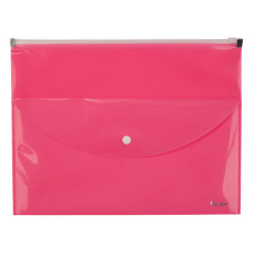 Папка-конверт Axent 1430-10-A zip-lock, 2 відділення, A4, рожева