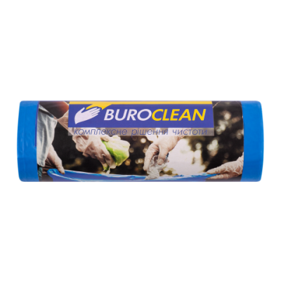 Пакети для сміття  120л10 шт, міцні, сині  700х1050мм, 22мкм BuroClean EuroStandart - 10200043 BUROCLEAN