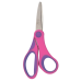 Ножиці дитячі 126мм, пластикові ручки з гумов. вставками, рожевий - ZB.5005-10 ZiBi
