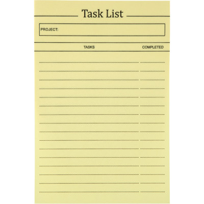 Блок паперу з клейким шаром Task list 100x150мм,100арк. - 2480-01-A Axent