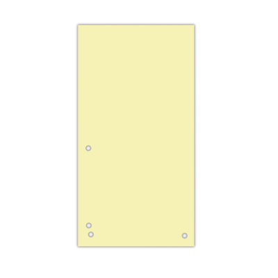 Індекс-розділювач 10, 5х23см (100шт.), картон, жовтий - 8620100-11PL Donau