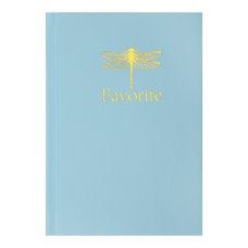 Записная книжка FAVOURITE, PASTEL, А6, 96 л., клетка, офсет крем, тв. лам. обложка, голубая