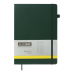 Книга записна PRIMO 190*250, 96 арк., клітинка, обкл. штучна шкіра, зелений - BM.292161-04 Buromax