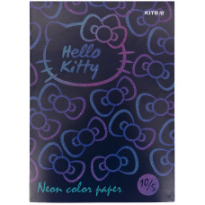 Бумага цветная неоновая Kite Hello Kitty HK21-252