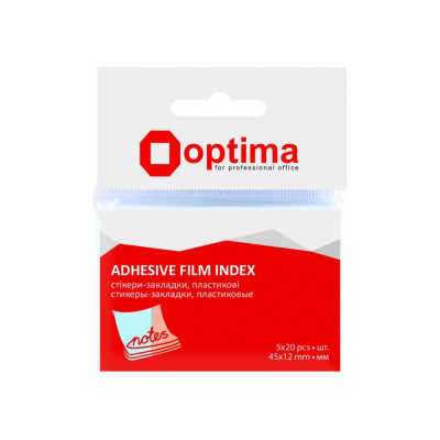 Стикеры-закладки Optima, 45х12, 5 цветов, 100 шт. O25531