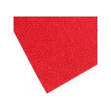 Фоамиран с плюшевой фактурой, 20х30 см, 2 мм, красный