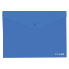 Папка-конверт В5 прозора на кнопці Economix, 180 мкм, фактура 