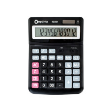 Калькулятор настольный Optima, 12 разрядов, размер 230*165*45 мм