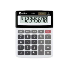 Калькулятор настольный Optima, 8 разрядов, размер 134*107*34 мм