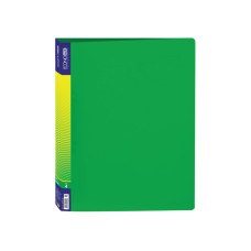 Накопитель А4 36мм 4кольца Еconomix 30702-04 пластиковый с карманом зеленый 10шт/уп