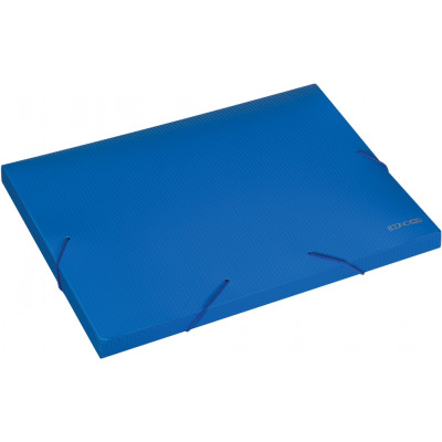 Папка-бокс пластиковая А4, 20мм, на резинках, синяя - E31401-02 Economix