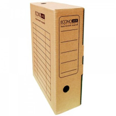 Короб архівний картонний 80 мм Economix, коричневий