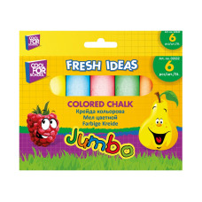 Крейда кольорова JUMBO 6 шт. в картонній упаковці з підвісом