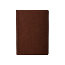 Щоденник недатований, DUBLIN, коричневий, А5, кремовий блок, лінія