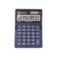 Калькулятор настольный Optima, 12 разрядов, водонепроницаемый, размер 171*120*36 мм