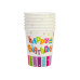 Набор из 6 стаканов бумажных Happy Birthday, 270 мл MX440100