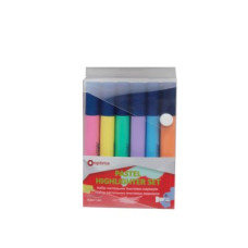 Набір текстових маркерів Optima 1-4,5 мм, 6 кольорів пастель у пеналі.