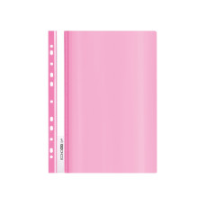 Папка-швидкозшивач А4 Economix Light з перфорацією, рожева