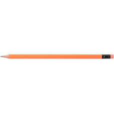 Олівець чорнографітний ECONOMIX NEON HB корпус асорті, загострений з гумкою