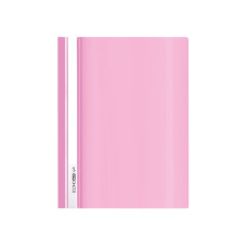 Папка-скоросшиватель А4 Economix Light без перфорации, розовая
