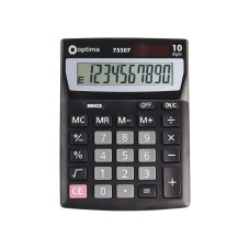 Калькулятор настольный Optima, 10 разрядов, размер 137*103*32 мм