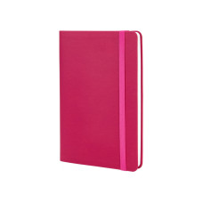 Деловая записная книжка VIVELLA, А5, мягкая обложка, резинка, белый блок линия, розовый