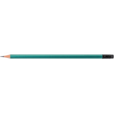 Олівець чорнографітний ECONOMIX METALLIC HB корпус асорті, заточений із гумкою