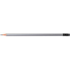Олівець чорнографітний ECONOMIX METALLIC HB корпус асорті, заточений із гумкою