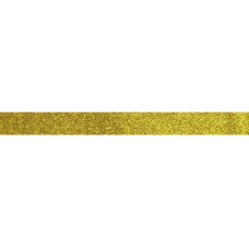 Стрічка декоративна з блискітками золотиста 15мм*3м
