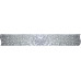 Стрічка декоративна з блискітками срібляста 15мм*3м - MX62039 Maxi