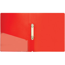 Накопитель А4 36мм 2кольца Еconomix 30701-03 пластиковый с карманом красный 10шт/уп