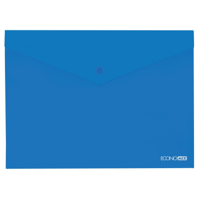 Папка-конверт А5 прозора на кнопці Economix, 180 мкм, фактура 